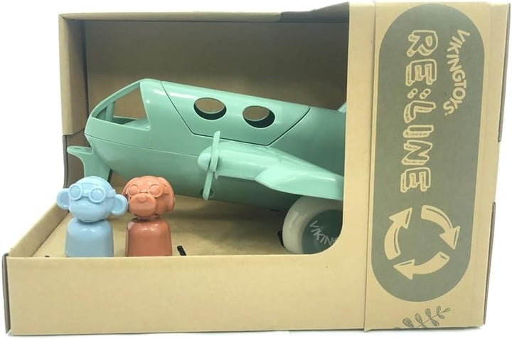 Viking Toys 5381274 Reline Jumbo-Flugzeug mit 2 Figuren, Wasserflugzeug, Outdoor-Spielzeug-Set Stran