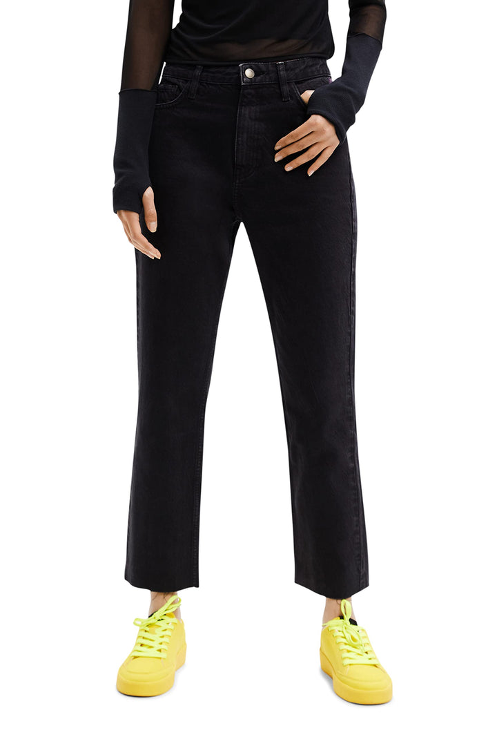 Desigual Damen Jeans 38 Schwarz, 38 Schwarz
