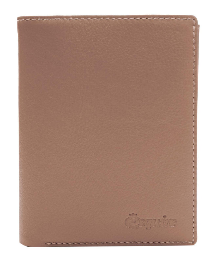 Esquire Peru Geldbörse RFID Leder 9,5 cm Einheitsgrösse Beiges Taupe, Einheitsgrösse Beiges Taupe