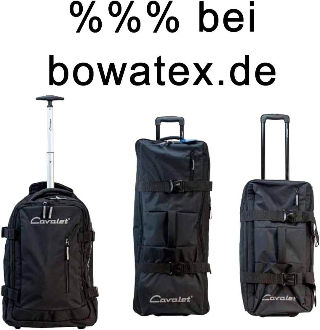 Reisetasche Trolley Rollentasche XXL 90 cm Gross 110 Li Schwarz Cavalet Bowatex