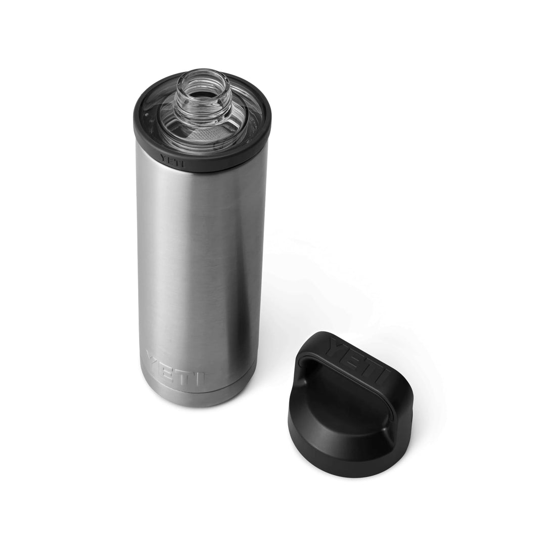 YETI Rambler Trinkflasche 18 oz (532 ml) Stainless Steel – Edelstahl Trinkflasche, Wasserflasche Spo