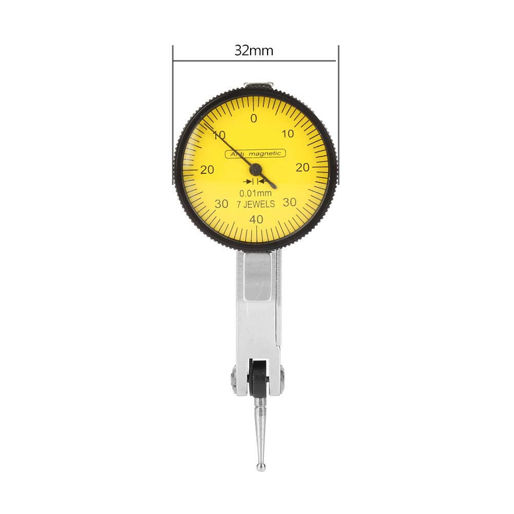0~0,8 mm Flexibler starker magnetischer Standfuss Basis Halter + Hebelmessuhr Gauge (0,01 mm Auflösu