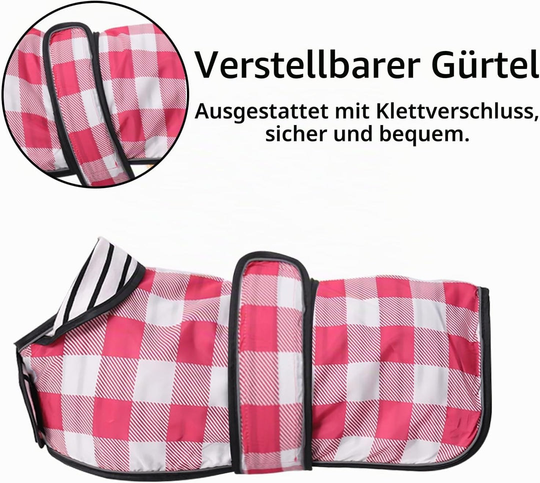 Geyecete Hunde Regenmantel,Einstellbar Wasserdicht Hundejacke für Dackel,Regenmantel mit reflektiere