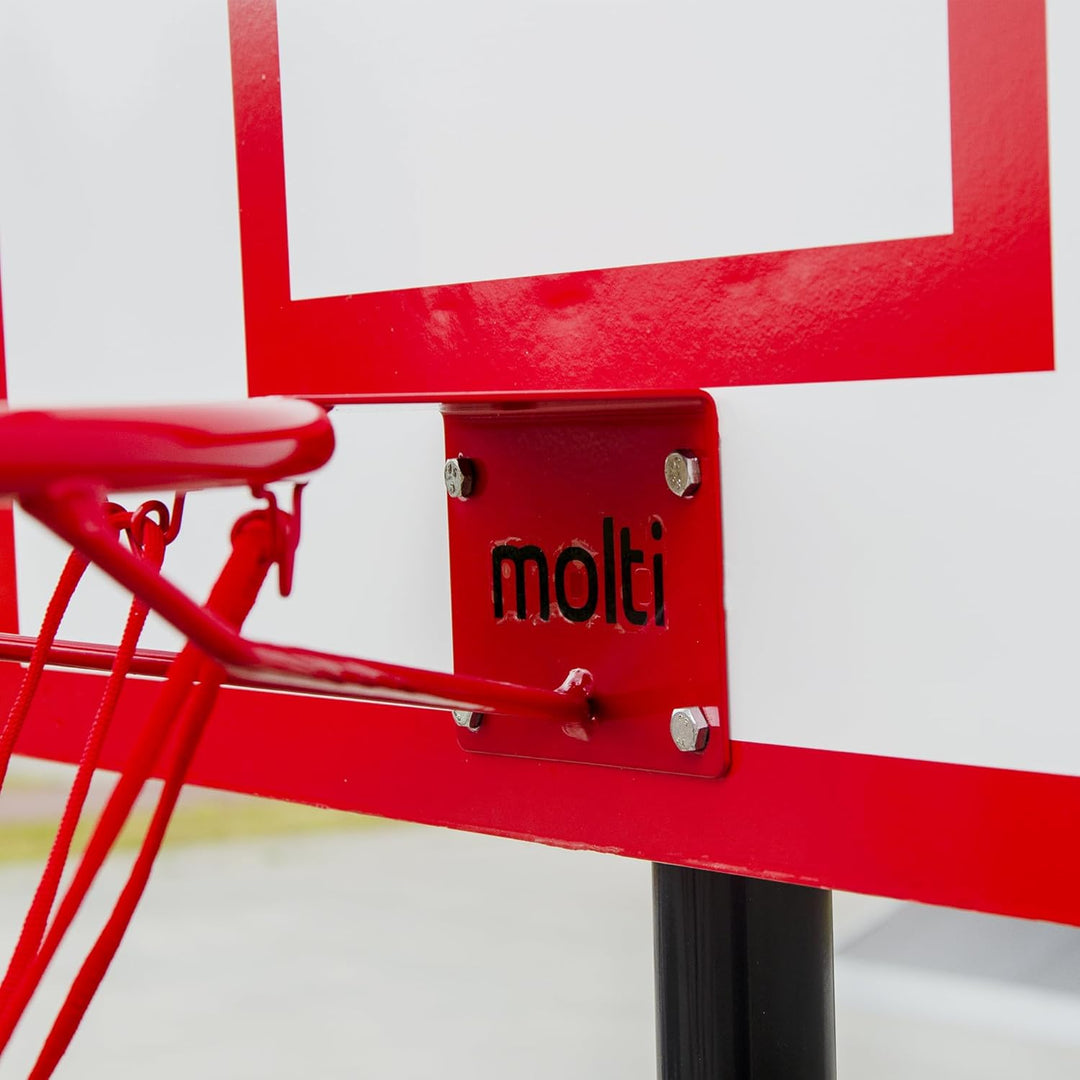 molti Basketball Set für Kinder | Ball Gr. 5| Ř 45 cm Basketballkorb mit Wandhalterung und abnehmbar