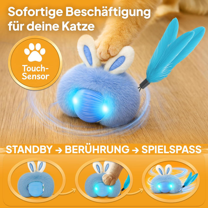 Katzenspielzeug Selbstbeschäftigung – interaktives Katzenspielzeug elektrisch – Katzenball elektrisc