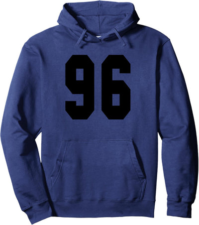 # 96 Team Sports Jersey Front & Back Number Player Fan Pullover Hoodie