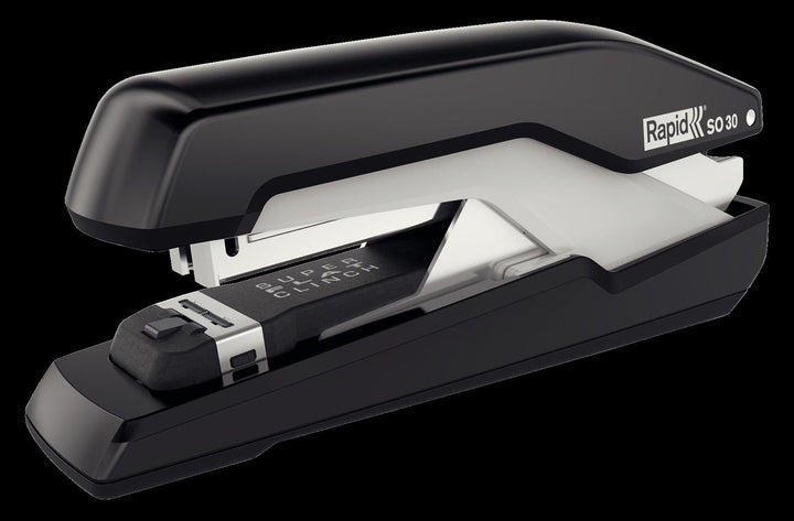 Rapid 5000546 Tacker Super Flachheftgerät (30 Blatt, Mühelos, Omnipress, Hochwertiges Ergonomisches