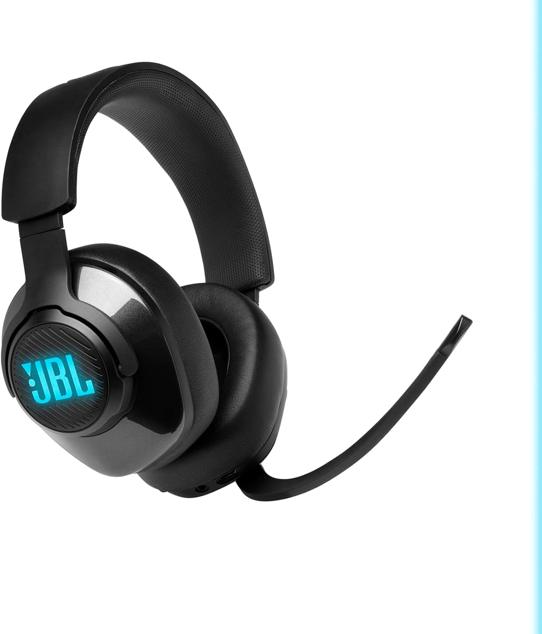JBL Quantum 400 Over-Ear-Gaming-Kopfhörer mit USB- und Game-Chat-Balance-Zifferblatt – Schwarz