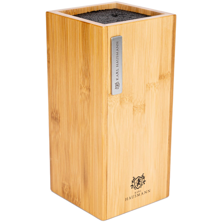 KARL HAUSMANN Bambus Messerblock, Universeller Messerblock aus Holz, universell für Küchenmesser, Kü