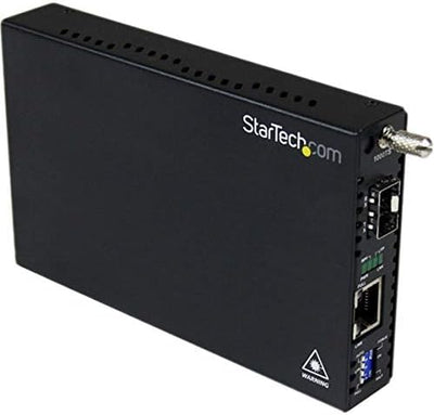 StarTech.com Gigabit Ethernet LWL / Glasfaser Medienkonverter mit SFP, 1000 Mbit/s Multimode Gigabit