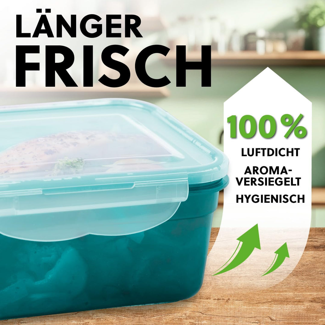 GOURMETmaxx Frischhaltedosen klick-it 7er Set | BPA-freie Vorratsdosen Spülmaschinen-, Mikrowellen-,