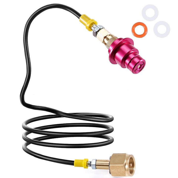 ASOFTY Co2 Adapter Hochdruckschlauch 1.5m für Grössere CO2 Flaschen Kompatibel mit Wassersprudler Du