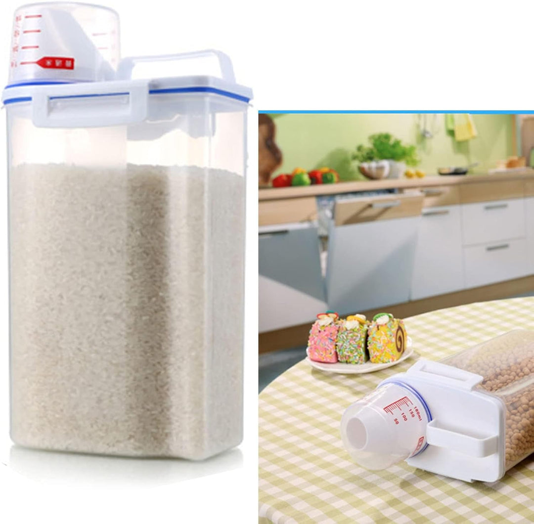HERCHR Reisbehälter 2 Kg, Kleiner Luftdichter Behälter Für Trockene Lebensmittel, Müslibehälter-Set