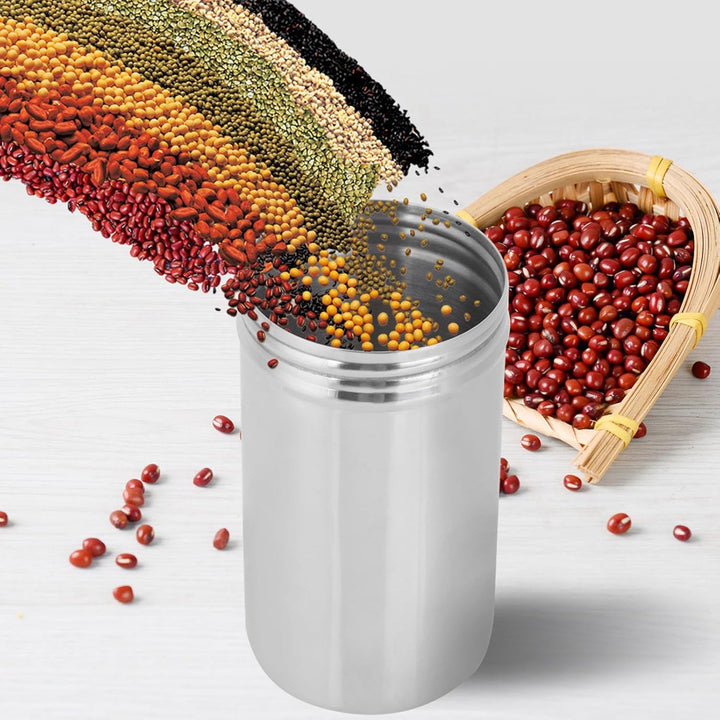 Edelstahl 304 Kaffeedose, Mehrzweck Kaffeedose mit Verschluss, Tragbarer Tee Kaffeebohnenbehälter fü