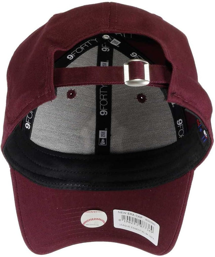 New Era New York Yankees MLB League Essential Maroon 9Forty Adjustable Cap - One-Size