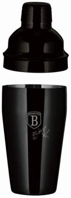 Berlinger Haus Barkeeper-Set | 6-TLG. Black Rose Collection mit Edelstahl-Zubehör | Shaker 0,55 L, l
