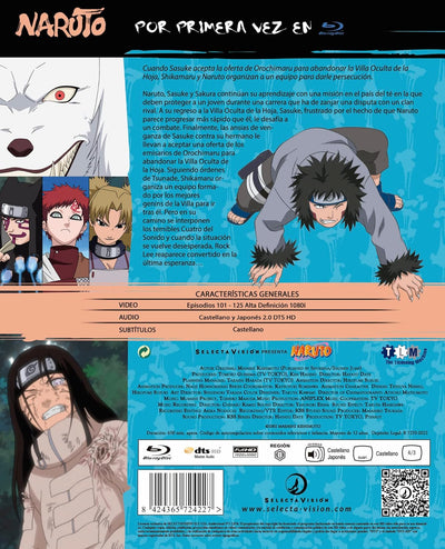 Naruto Box 5 - Episodios 101-125 - BD