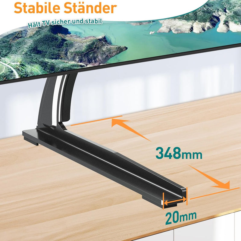 ELIVED Universal TV Standfüsse TV Ständer für die meisten 32-65 Zoll Flachbildschirm-Fernseher mit M