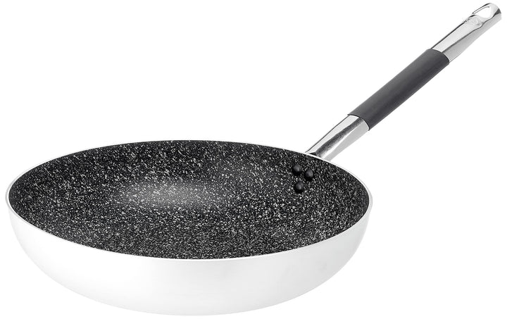 Pentole Agnelli ALSA111BINF32 Kochgeschirr versenkt Hoch versenkte Aluminiumpfanne, Edelstahlgriff,