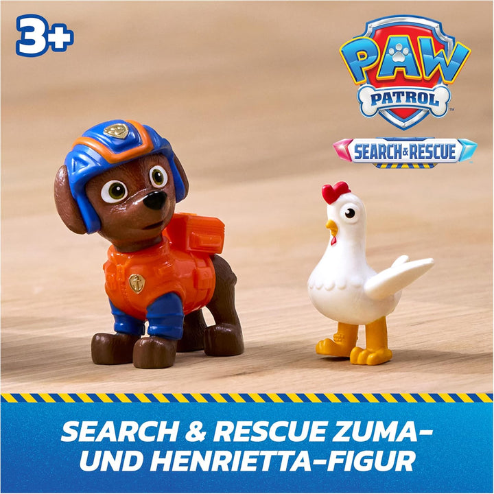 PAW PATROL - Search &amp; Rescue: Zumas Rettungs-Fahrzeug, Boot mit Rückziehmotor, ca. 13 cm, inkl. Hund