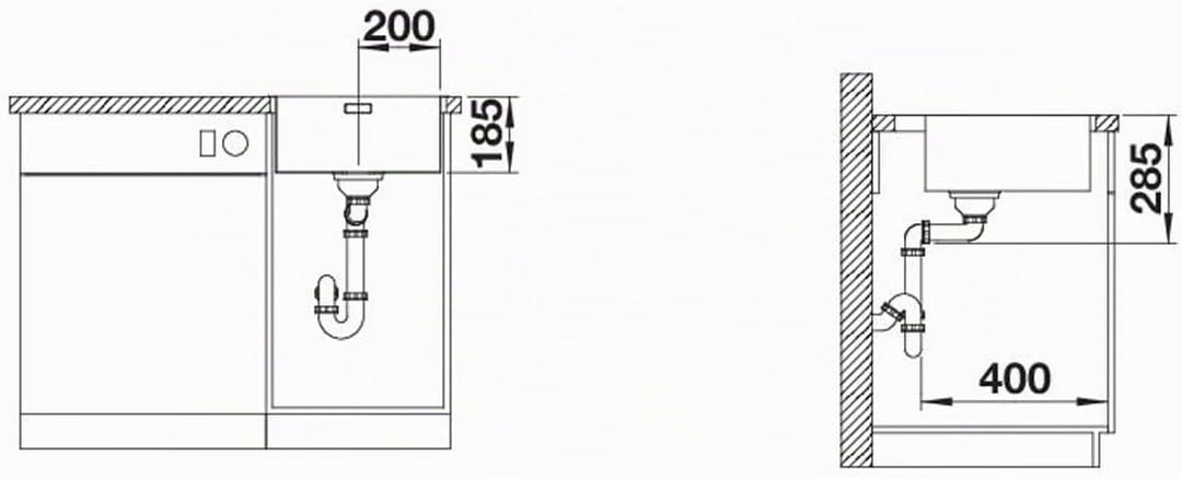 BLANCO SOLIS 400-IF/A | Edelstahl | Einbauart: Einbau von Oben & Flächenbündig | mit Ablauffernbedie