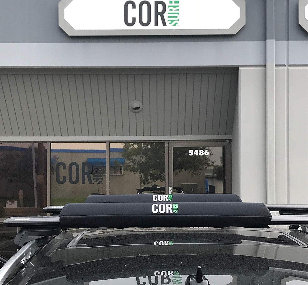 COR Surf Dachgepäckträger für Surfboard Kayak SUP | [Paar] 71cm - für grosse Aero Bars (71 cm) Mediu