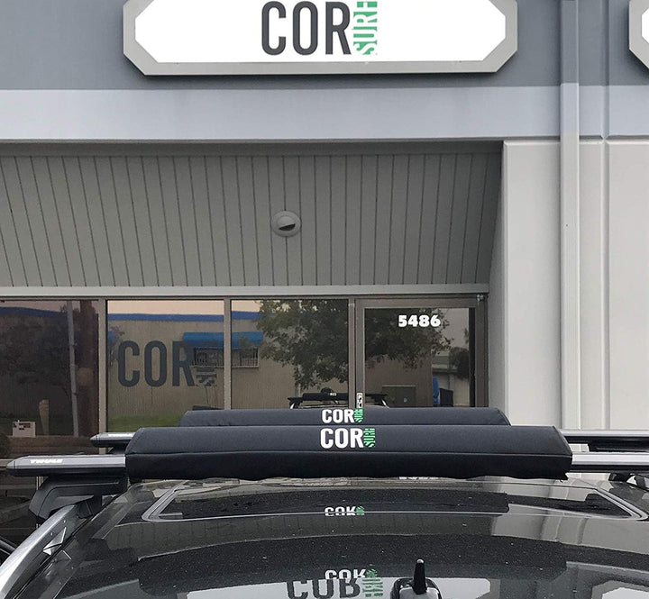COR Surf Dachgepäckträger für Surfboard Kayak SUP | [Paar] 71cm - für grosse Aero Bars (71 cm) Mediu