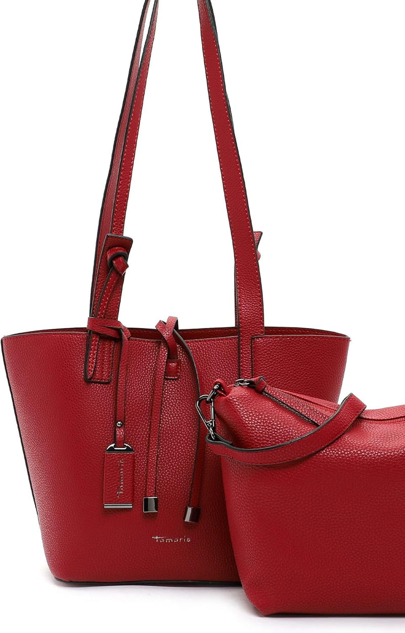 Tamaris Shopper Janika 32011 Damen Handtaschen Uni Einheitsgrösse Darkred 606, Einheitsgrösse Darkre