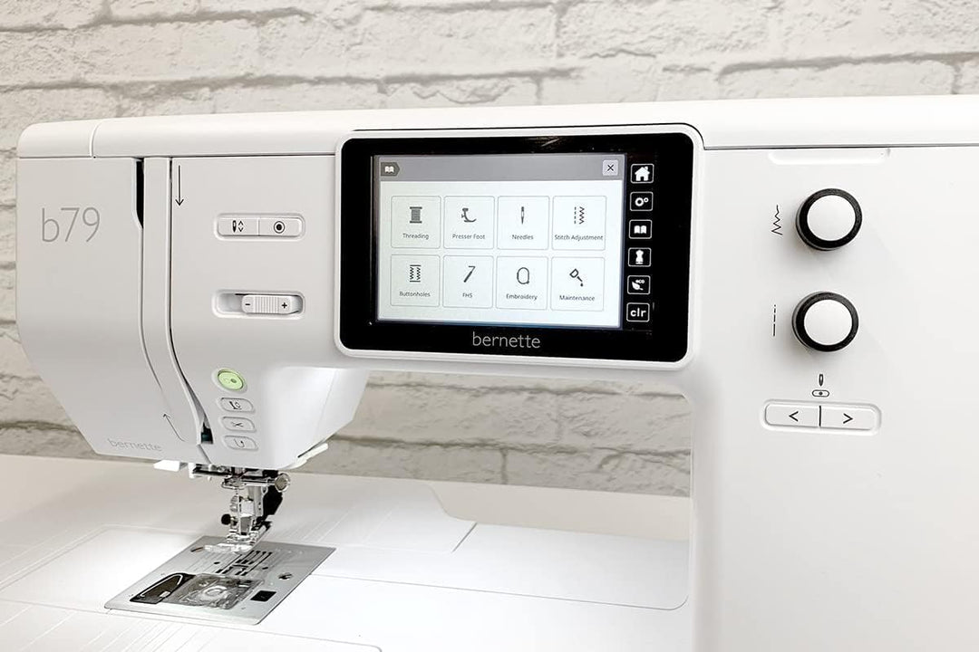Bernette B79 Computergesteuerte Näh- und Stickmaschine mit 12,7 cm Farb-Touchscreen, Multifunktionsk