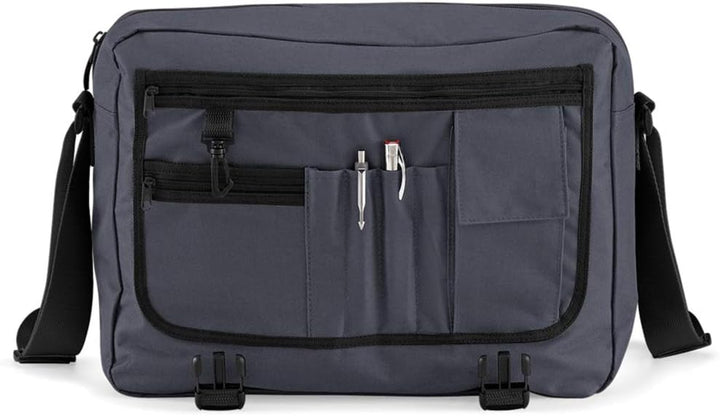 BagBase Kuriertasche, 1 Stück, stilvolle und langlebige Schultertasche Einheitsgrösse Graphite Grey,
