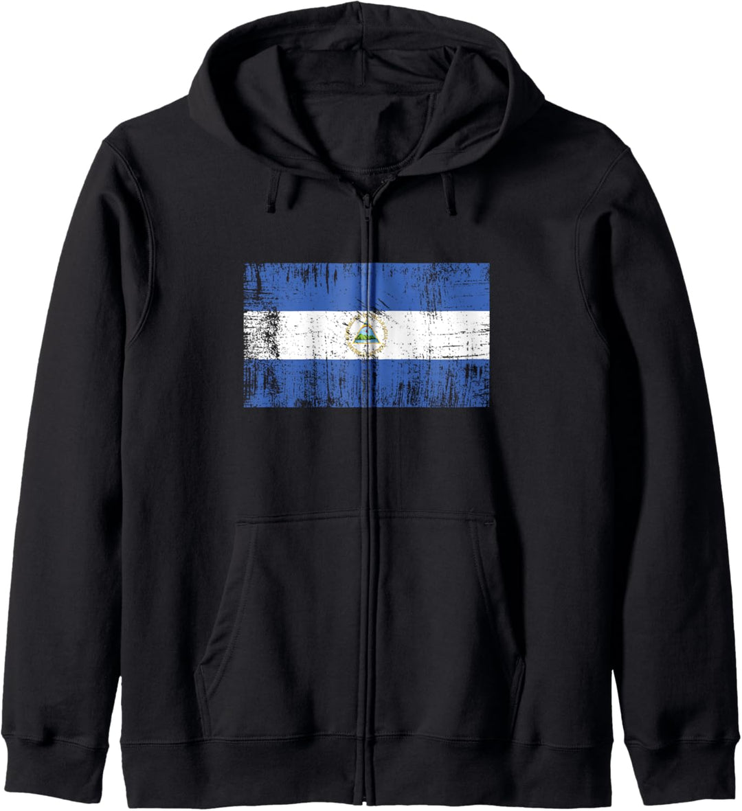 Nicaragua Fahne-Flagge Geschenk Fussball-Fan Sport Kapuzenjacke