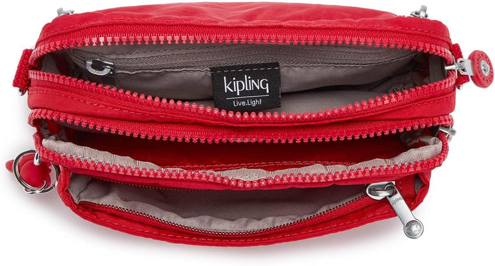 Kipling Damen Abanu Multi Crossbody, Red Rot, 19x13x8 cm (B x H T) EU Red Rouge, Red Rouge