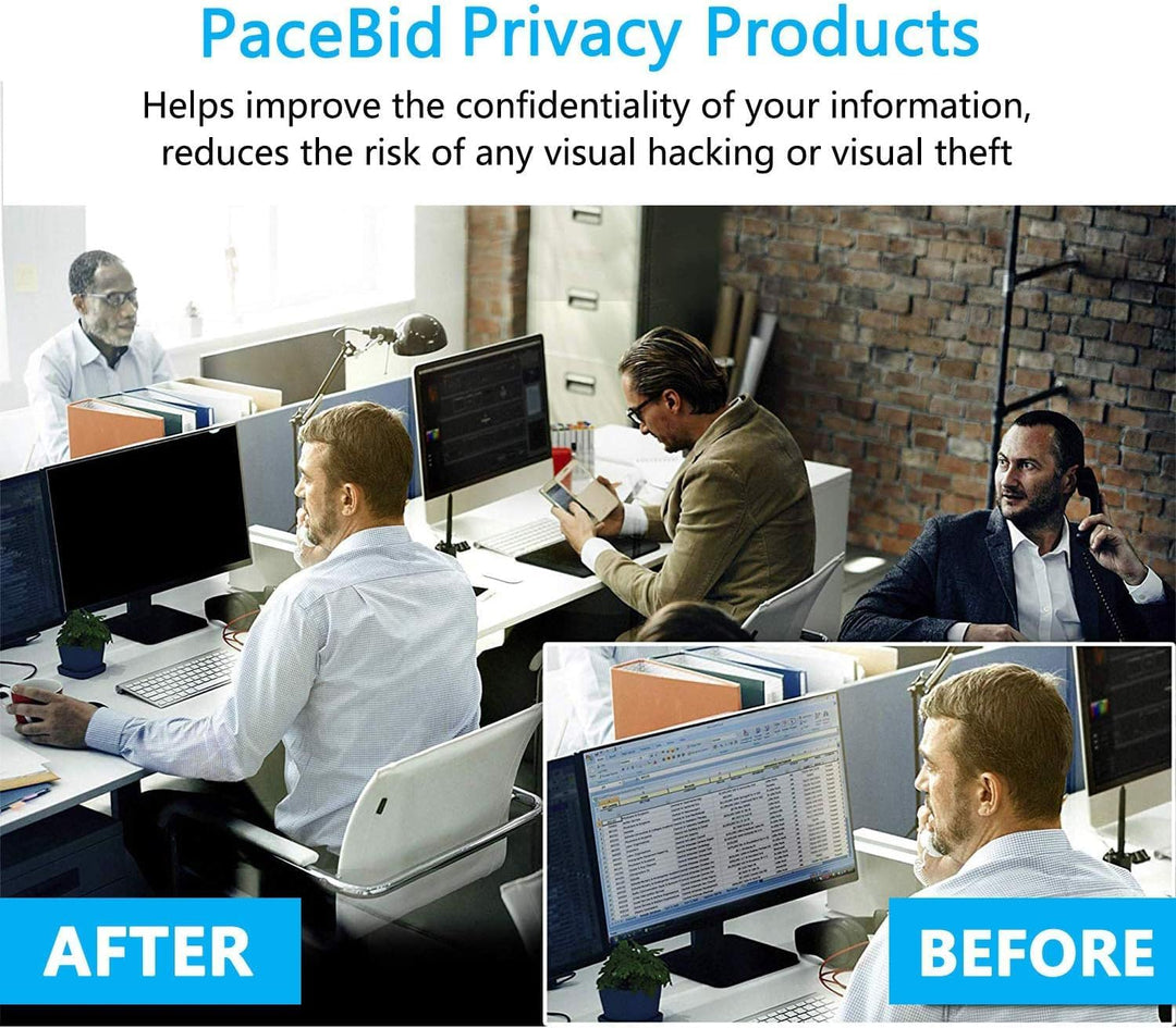 19.5 Zoll 16:9 Desktop Privacy Filter I Blickschutzfilter für Desktop Computer Widescreen Monitor I