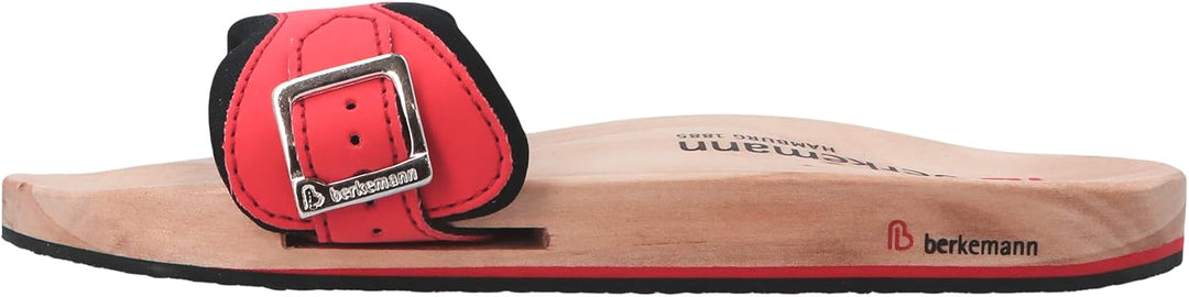 Berkemann Unisex-Erwachsene Berkilette Pantoletten 36 1/3 EU Mehrfarbig Rot Schwarz, 36 1/3 EU Mehrf