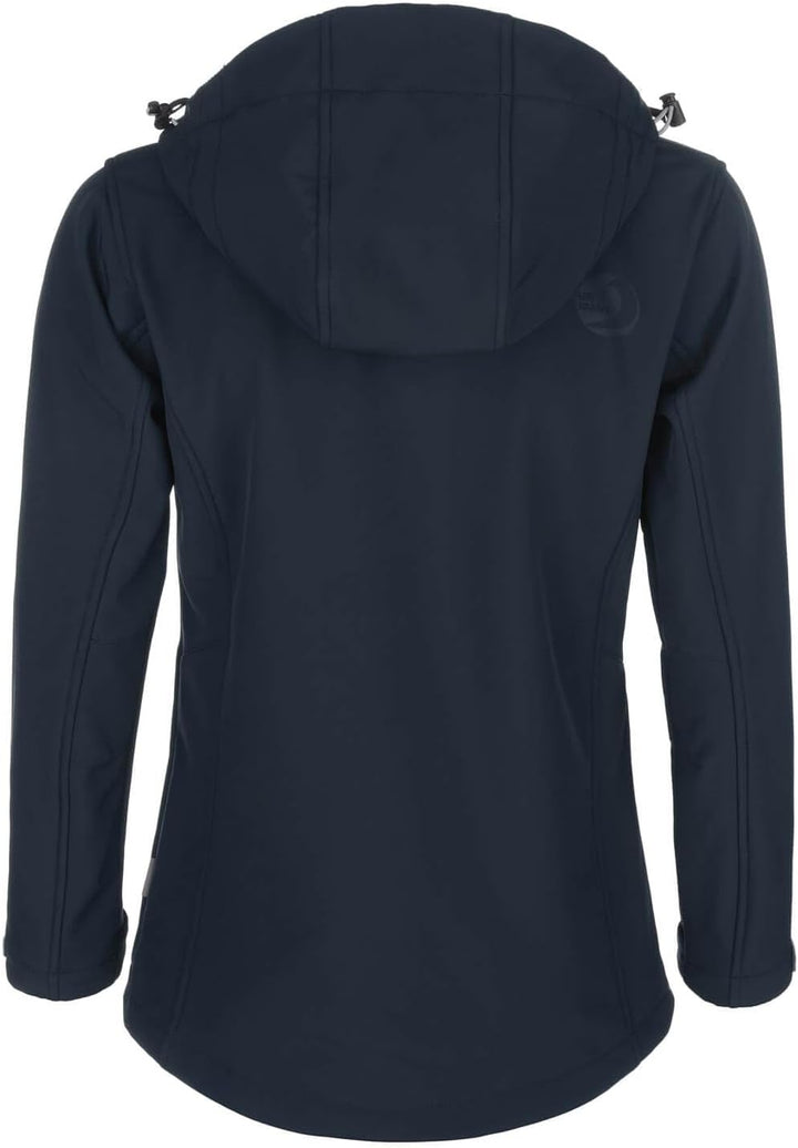 Blue Wave Damen Softshelljacke Bente mit Fleece-Innenfutter - Jacke mit abnehmbarer Kapuze 46 marine