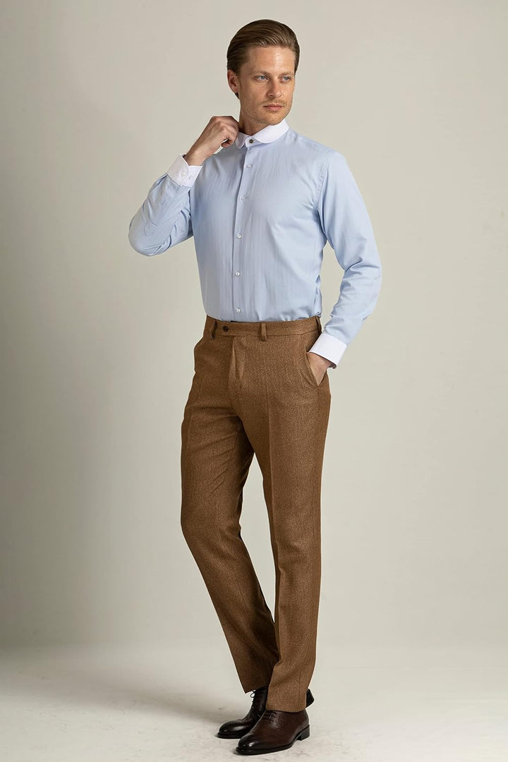 Jack Martin London Hemd mit Rundkragen für Herren | Slim-Fit-Businesshemden &amp; Freizeithemden mit Run