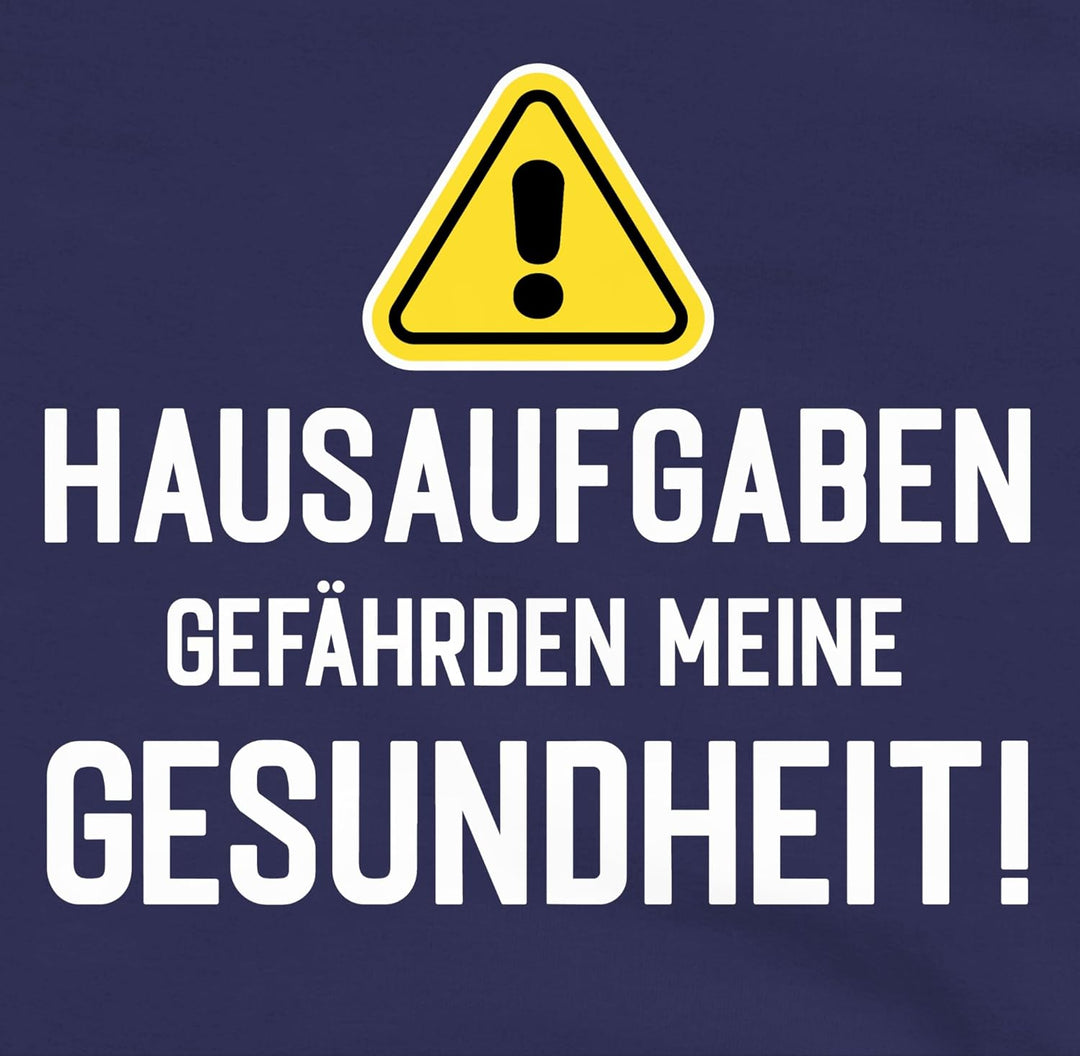 Shirtracer - Pullover Kinder Hoodie Jungen Mädchen - Einschulung - Hausaufgaben gefährden Meine Gesu