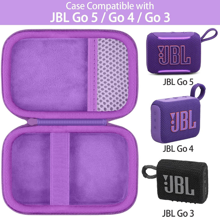 co2CREA Hart Reise Schutz Hülle Etui Tasche für JBL GO 5 /GO 4 /GO 3 tragbarer Bluetooth Lautspreche