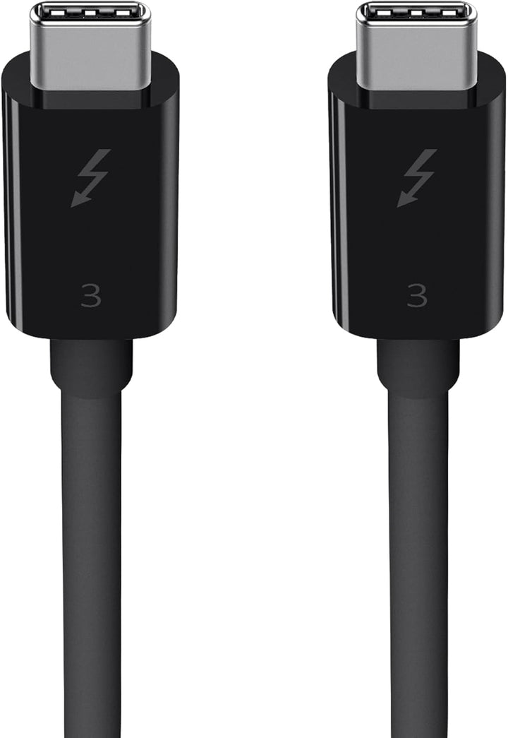 Belkin Thunderbolt 3 USB-C-Kabel (0,8 m, 40 Gbit/s, 5K, 100 W, Typ C 3.1) schwarz USB 3.1 I 0.8M, US