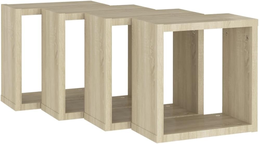 vidaXL 4X Würfelregal Wandregal Hängeregal Cube Lounge CD Regal Dekoregal Bücherregal Schweberegal W