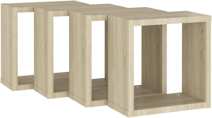 vidaXL 4X Würfelregal Wandregal Hängeregal Cube Lounge CD Regal Dekoregal Bücherregal Schweberegal W