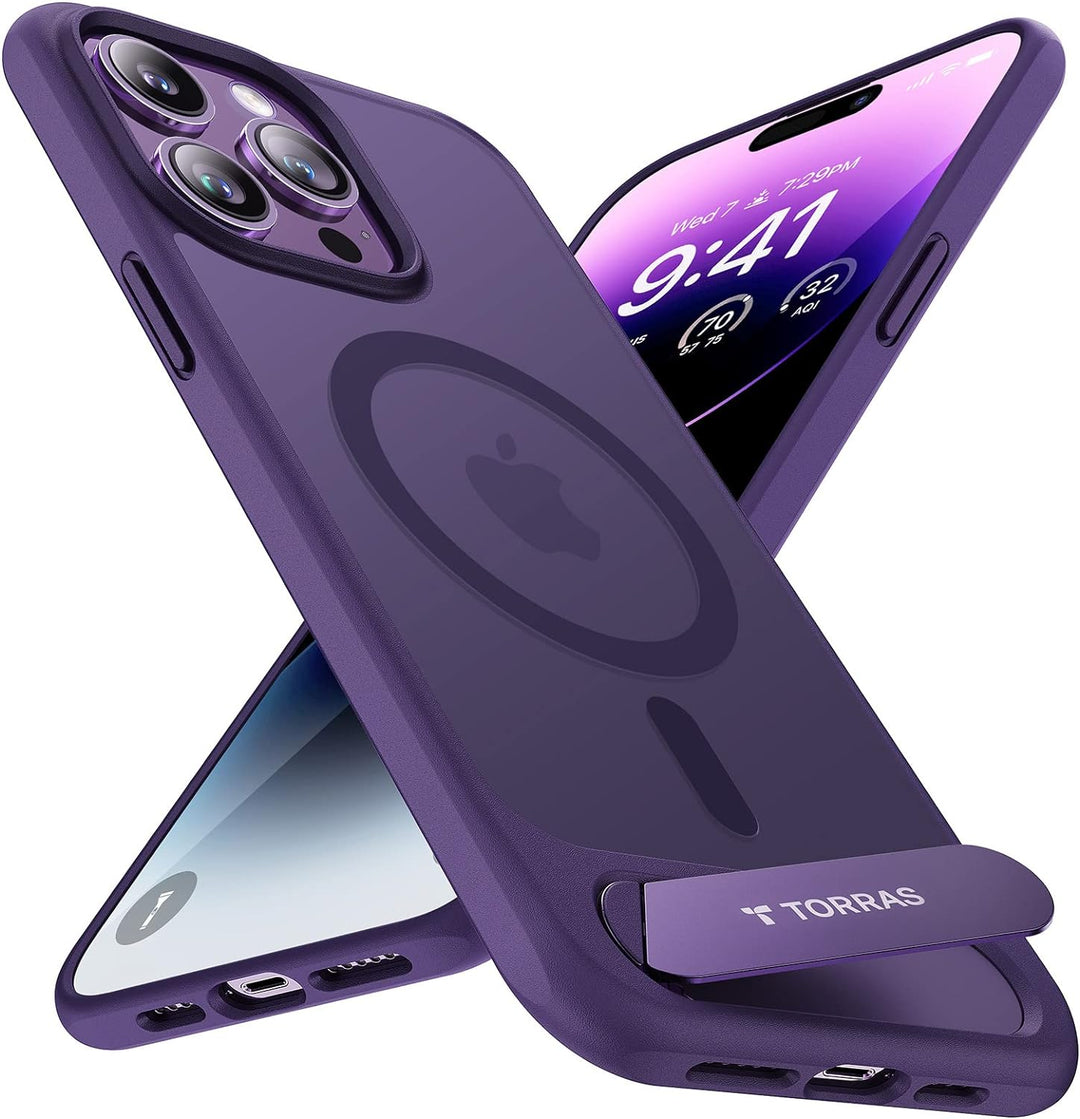 TORRAS für iPhone 14 Pro Max Hülle für MagSafe [Zertifizierte Militärschutz & Upgraded TOP Magnetkra