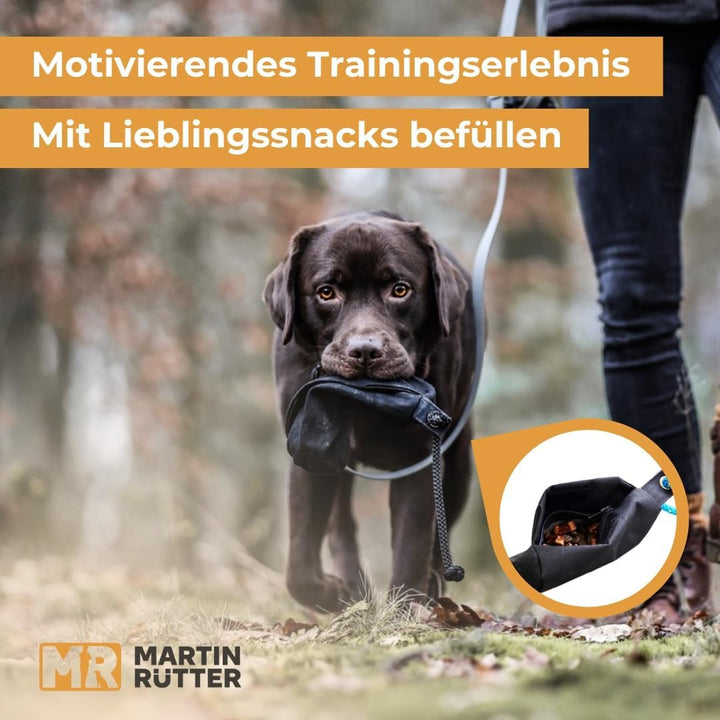 Martin Rütter – Futterbeutel Dummy Koralle XL – Futterdummy Hund wasserabweisend & waschbar, mit Rei
