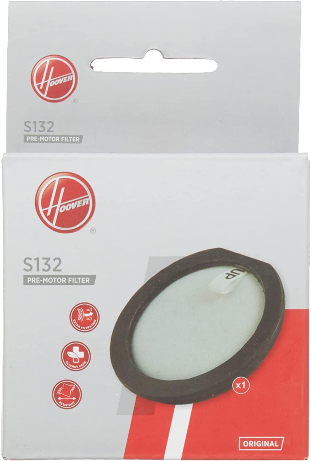 Hoover S132, Filter Pre Staubsauger Motor & Y54 Antriebsrolle für Staubsaugerbürste, 36 cm, Fliesen-