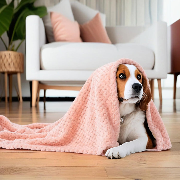 SLSON 2 Decken Hundedecken Katzendecken,Weiche Doppelseitige Haustierdecken für Sofas, Stühle,Autos,