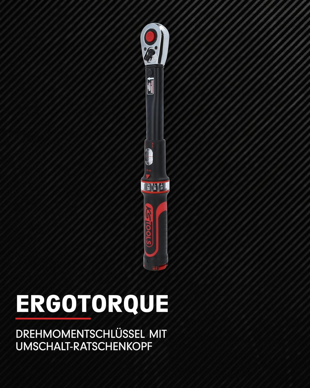 KS Tools Ratschen Drehmomentschlüssel 3/8" ERGOTORQUEprecision 516.1522 I 10-50 Nm I Mit Doppelskala