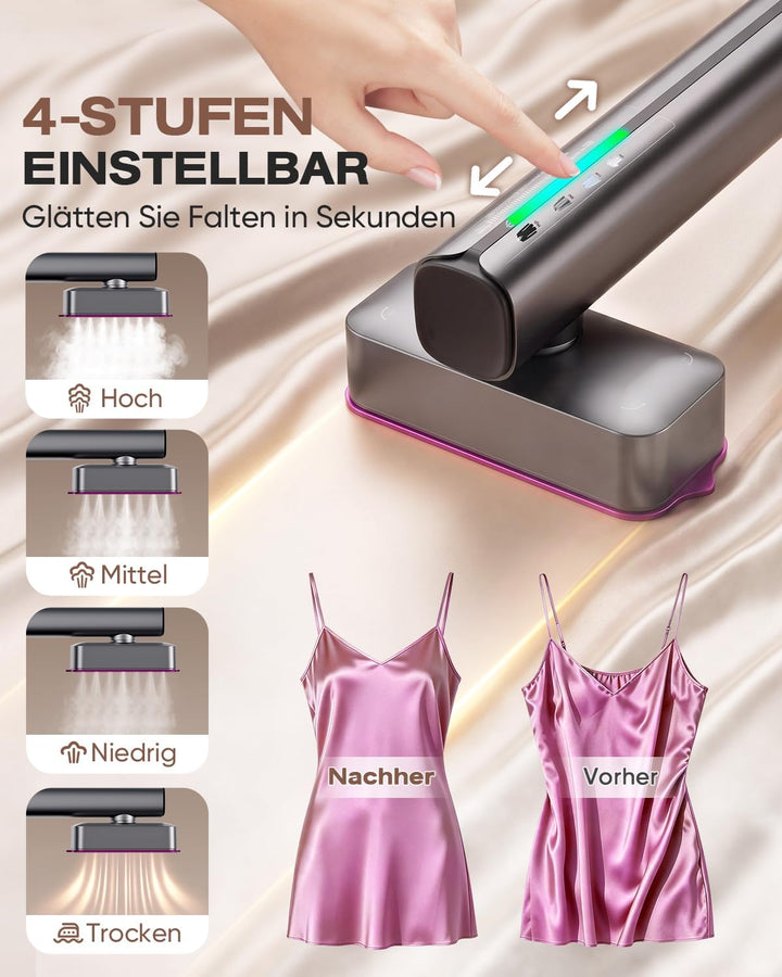 Steamer Dampfglätter, 1200W Dampfglätter Reise mit 110-240V Dual Voltage