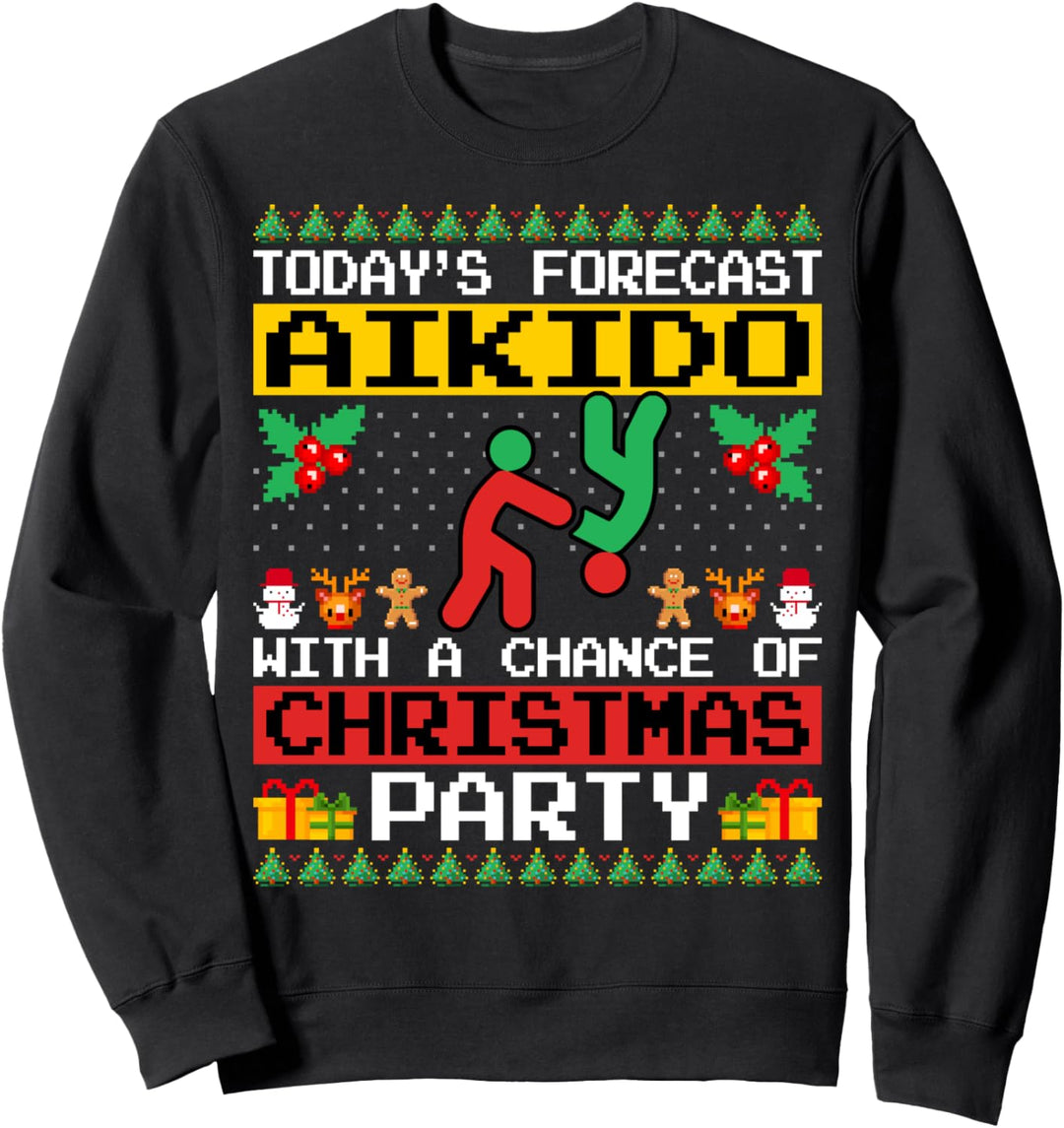 Aikido Lover Christmas Party Martial Arts Aikido Xmas Sweatshirt