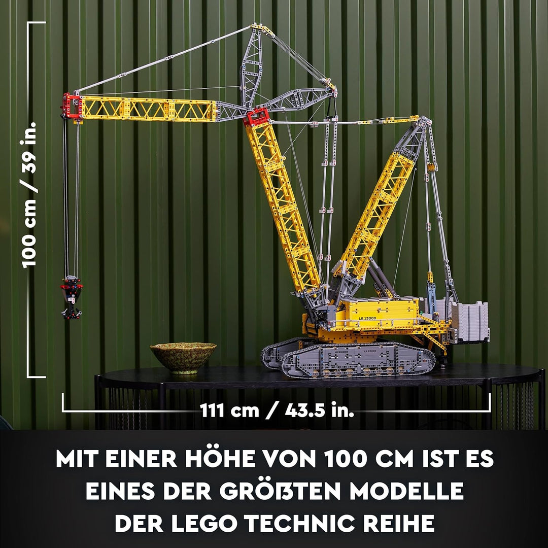 LEGO Technic Liebherr LR 13000 Raupenkran Set, Baue das ultimative ferngesteuerte Baufahrzeug-Modell