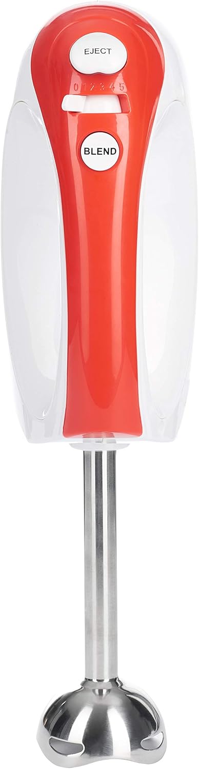 Adler AD 4212 2 in 1 Hand Mixer to mix Handrührgerät, weiss/rot